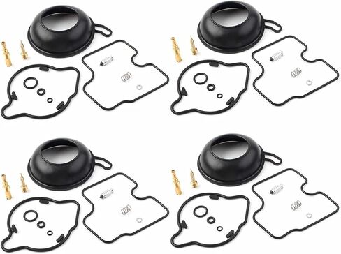 4X Motorcycle Carburetor Rebuild Kit Diaphragm Rubber Compatible VFR750F 1994 1995 1996 1997 / VFR 750 F 94 95 96 97 Universal in Saudi Arabia