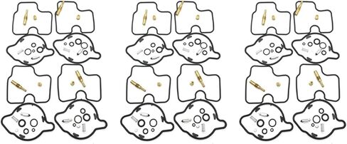 12 Piece Set Compatible CBR9002R S33BJ 1996-1999 CBR 900 Motorcycle Carburetor Repair Kit Floating Needle Gasket Parts Universal in Kuwait