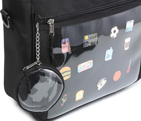 CHERRY SAUCE Tote bag Ita Bag Canvas Crossbody Shoulder Bag Backpack Kawaii Purses and Handbags with Pin Display in Kuwait