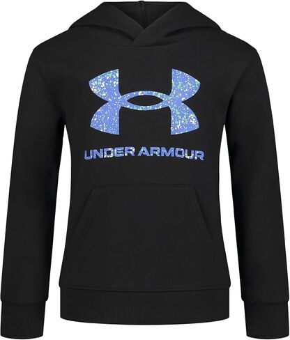 هودي للأولاد من Under Armour، بلوفر صوف، تصميمات شعار ومطبوعة، كارولينا بلو، 4 in Kuwait