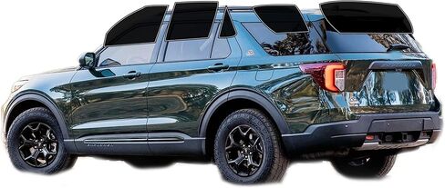 Precut Window Tint Film Front Two Door Windows Tint Film Cars Sun Blocking Protection Privacy Anti Shatter Glass 2 Ply Computer Cut 35% Tint Shade for Ford Explorer 2020-2025 in Saudi Arabia