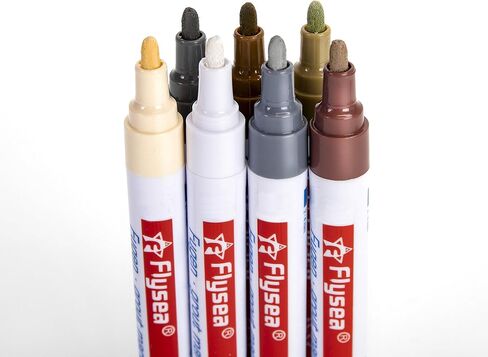 10 قطع 10 ألوان ملونة من قلم الملاط لإصلاح الفجوة في البلاط، أقلام تلوين للبلاط، أدوات إصلاح المطبخ والجدران والأرضيات (متعددة الألوان، 10 قطع) in Kuwait