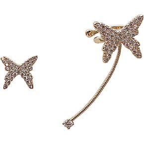 مجموعة أقراط كريستال على شكل فراشة وأقراط فضية مكعبة الزركونيوم على شكل سلسلة للنساء in Kuwait