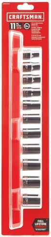 CRAFTSMAN Socket Set, SAE, 1/2" Drive, 12 Pt., 11Piece (CMMT12046) in Saudi Arabia