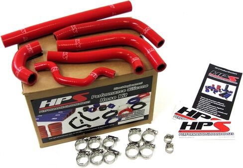 HPS (57-1241-RED) مجموعة خرطوم المبرد السيليكون لـ Kawasaki KX250F in Kuwait