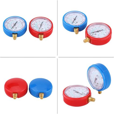 مجموعة مقياس تبريد مكيف الهواء عالية الدقة لـ R410A R134A R22 - تصميم مضغوط من النحاس مناسب لاختبار وشحن AC للسيارة in Saudi Arabia