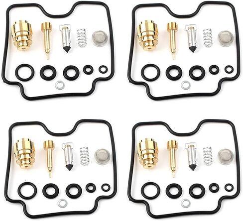 4 Sets Motorcycle Carburetor Rebuild Repair Kit Compatible with GSX750F 1998-2006 / GSF1200 2001-2006 Universal in Saudi Arabia