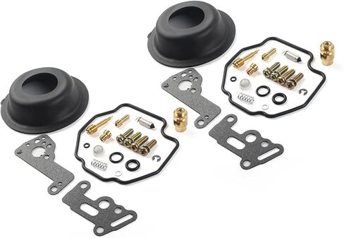 Motorcycle Carburetor Repair Rebuild Kit Diaphragm 2 Set Compatible XV535 XV500 XV 500 535 Universal in Kuwait