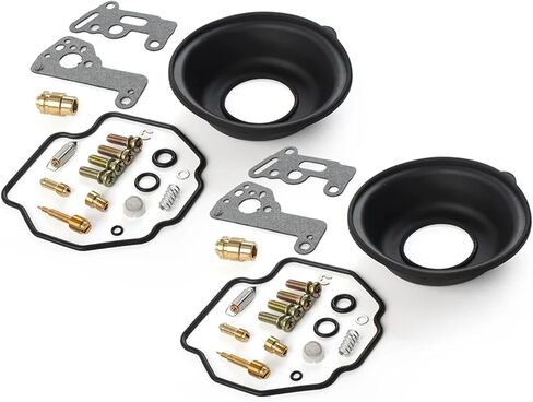 Motorcycle Carburetor Repair Rebuild Kit Diaphragm 2 Set Compatible XV535 XV500 XV 500 535 Universal in Kuwait