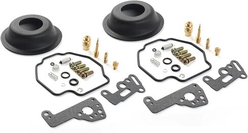 Motorcycle Carburetor Repair Rebuild Kit Diaphragm 2 Set Compatible XV535 XV500 XV 500 535 Universal in Kuwait