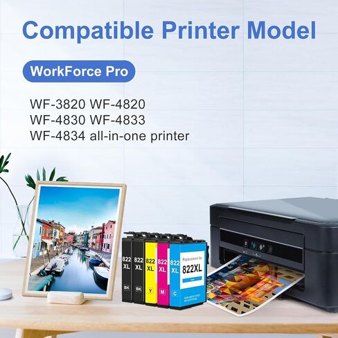 myCartridge SUPRINT 212XL خراطيش الحبر كومبو حزمة استبدال خرطوشة الحبر المعاد تصنيعها لخراطيش حبر Epson 212 لخراطيش حبر Epson XP-4100، XP-4105، WF-2830، WF-2850 حبر الطابعة 212 XL T212 (5 عبوات) in Kuwait