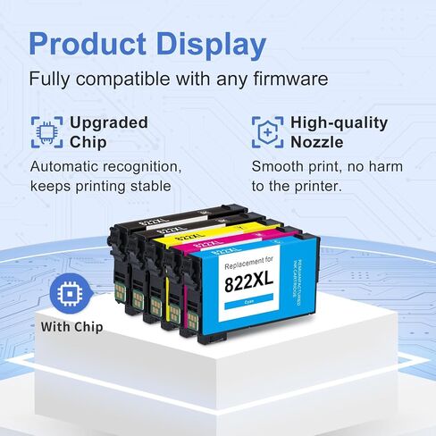 myCartridge SUPRINT 212XL خراطيش الحبر كومبو حزمة استبدال خرطوشة الحبر المعاد تصنيعها لخراطيش حبر Epson 212 لخراطيش حبر Epson XP-4100، XP-4105، WF-2830، WF-2850 حبر الطابعة 212 XL T212 (5 عبوات) in Kuwait