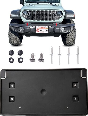 Rear License Plate Mounting Holder Bracket &Light for Jeep Wrangler JK 2007-2018 in Kuwait