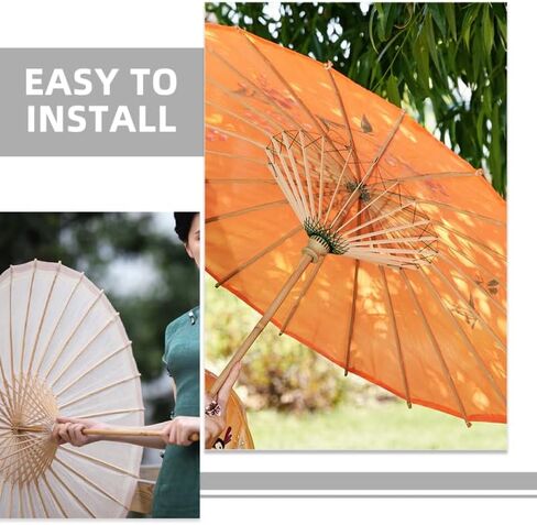 Cabilock Handmade Bamboo Paper Umbrella Holder Rack, Unique Support Frame Sturdy Base Insert Umbrella Accessories for Wedding and Photography in Saudi Arabia