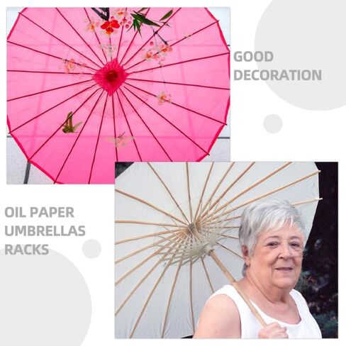 Cabilock Handmade Bamboo Paper Umbrella Holder Rack, Unique Support Frame Sturdy Base Insert Umbrella Accessories for Wedding and Photography in Saudi Arabia