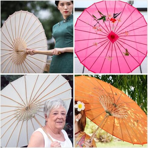 Cabilock Handmade Bamboo Paper Umbrella Holder Rack, Unique Support Frame Sturdy Base Insert Umbrella Accessories for Wedding and Photography in Saudi Arabia
