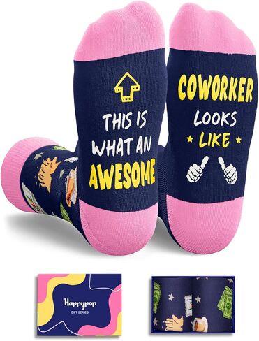 HAPPYPOP Boss Gifts Ideas Socks for Women - Cool Boss Gifts Male Femal, Worlds Best Boss, Bosses Day Gifts in Saudi Arabia