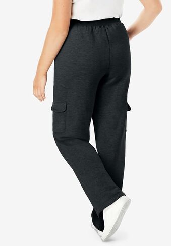 Woman Within Plus Size Better Fleece Cargo Sweatpant (Petite & Tall Available) in Saudi Arabia