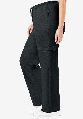 Woman Within Plus Size Better Fleece Cargo Sweatpant (Petite & Tall Available) in Saudi Arabia