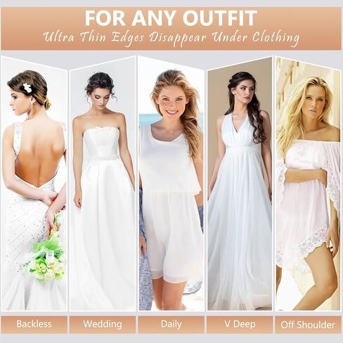 Women's Sticky Bra, Backless Strapless Bra Push Up Adhesive Invisible Lift Up Bras for Backless Dress in Saudi Arabia