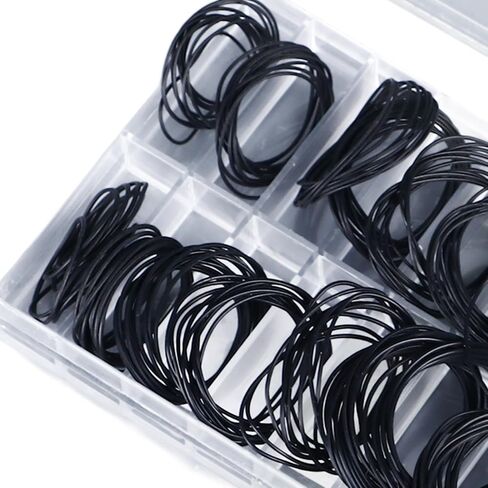 Watch Back Sealing Rings, 180 Pieces Watch Gaskets Rubber O Ring Kit 0.5mm 0.6mm Watch Back Cover Seal Gaskets Watch Repair Accessories in Saudi Arabia
