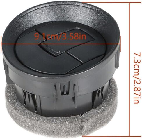 لفورد لـ F150 2009-2014 DASH AC Heater Outlet outlet uptled Vatter Black (البلاستيك) in Saudi Arabia