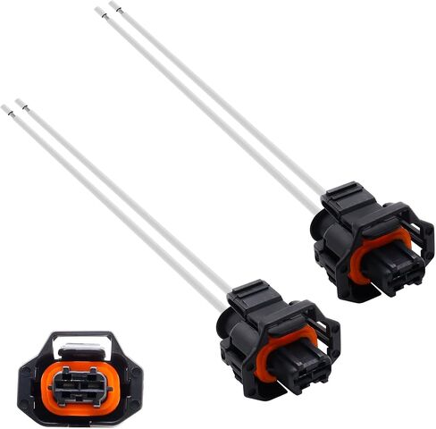 PT2183 2PCS Diesel Fuel Injector Connector Compatible with Buick Allure Cadillac Chevrolet Chevy Avalanche 2500 GMC Pontiac Solstice Torrent Saturn Aura Sky Vue Suzuki XL-7 Replaces PT2042 in Saudi Arabia