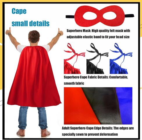 الرؤوس والأقنعة الخارقة للبالغين - Halloween Vampire Capes Party Party Up Superhero Assume in Kuwait