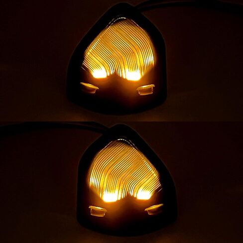 Passenger and Driver Side Mirror Turn Signal Light Replacement for Dodge Ram 1500 2500 3500 2010 2011 2012 2013 2014 2015 2016 2017 2018 - Smoked Left & Right Clear Lamp in Saudi Arabia