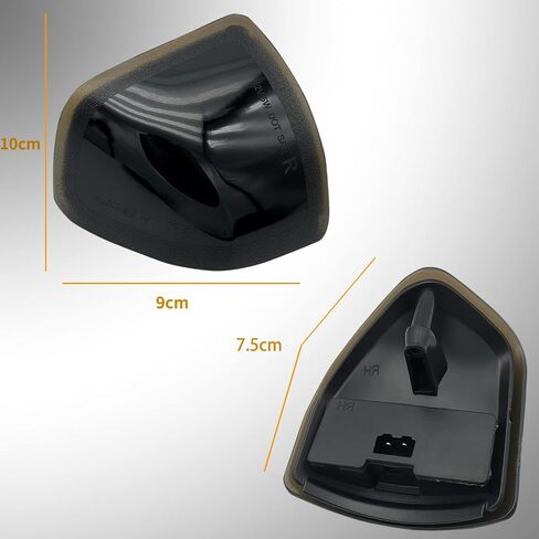 Passenger and Driver Side Mirror Turn Signal Light Replacement for Dodge Ram 1500 2500 3500 2010 2011 2012 2013 2014 2015 2016 2017 2018 - Smoked Left & Right Clear Lamp in Saudi Arabia