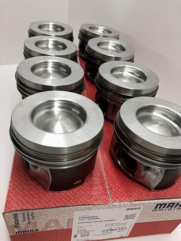 Fits MAHLE Pistons For GM Duramax LML 2010-2016 +.020" (+.50MM) Size Pistons w/Rings Pins & Clips in Saudi Arabia