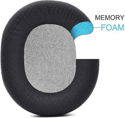 Replacement Fabric Ear Pads Cushion Earmuffs Compatible with SteelSeries Arctis 3 / Arctis 5 / Arctis 7 Arctis 9 / Arctis 1 / SteelSeries Arctis pro Lossless Wireless Gaming Headphone (Black_Blue) in Saudi Arabia