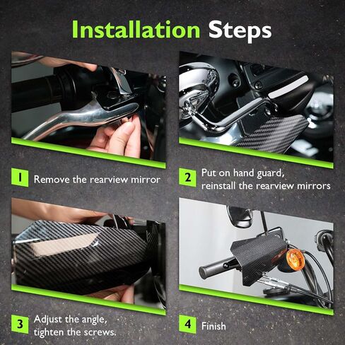 Mofun Coffin Cut Handguards Hand Guards Compatible with Harley Touring 2007-2025 Fit Softail 2018-2025 with Switch Housings and Cable Clutch 1 Pair, Gloss Black in Saudi Arabia