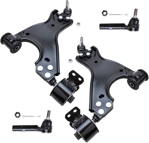 Detroit Axle - 8pc التعليق الأمامي Kit Chevrolet Traverse Buick Enclave GMC Acadia Saturn Outlook ، اثنين من الدعامات مع لفائف الربيع 2 أذرع التحكم السفلى 2 قضبان التعادل الخارجي 2 روابط شريط التأثير بديل in Kuwait