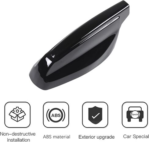 غطاء هوائي Piugilh متوافق مع Land Rover Defender 90 110 130 2020 2021 2022 2023 2024 2025 Accessories ، غطاء قاعدة إشارة سقف العلوي ، البيانو الأسود in Saudi Arabia
