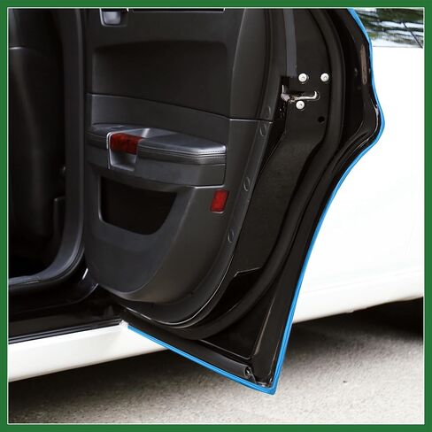 Motoforti 16.4ft /5M Car Interior Trim Strip Rubber Door Guard Line Door Edge Seal Gap Fillers Blue Long-Lasting in Saudi Arabia