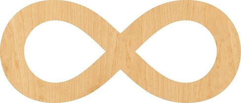 Infinity Symbol Laser Cut Out Wood Shape Craft Supply - 2" in Saudi Arabia