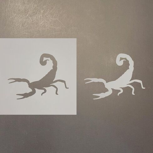 Scorpion 2 Reusable Mylar Stencil - Art Craft Supplies 4 Inch in Saudi Arabia