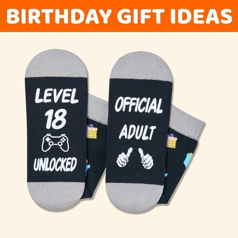HAPPYPOP 15th Birthday Gifts Ideas for Boys - Socks for Boys Girls Age 15, Birthday Presents with Greeting Card for 15 Year Olds Teens in Saudi Arabia