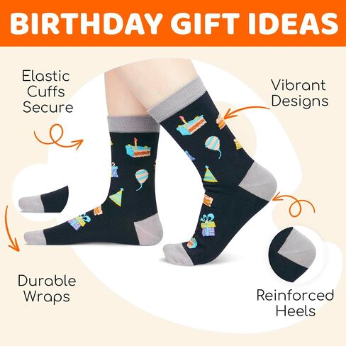 HAPPYPOP 15th Birthday Gifts Ideas for Boys - Socks for Boys Girls Age 15, Birthday Presents with Greeting Card for 15 Year Olds Teens in Saudi Arabia
