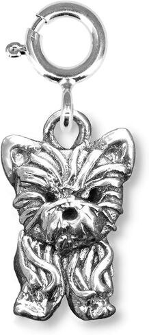 Sterling Silver Yorkie Charm for Charm Bracelets for Women - Yorkshire Terrier Gifts – Handcrafted in the USA in Saudi Arabia