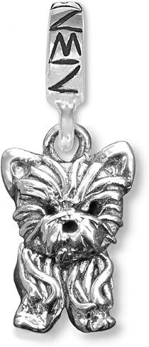 سحر Silver Yorkie Sterm للأساور للسحر للنساء - هدايا Terrier Yorkshire - مصنوعة يدويًا في الولايات المتحدة الأمريكية in Kuwait