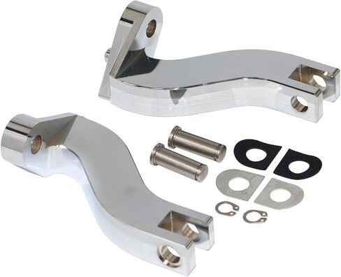 Chrome Diamond Driver Passenger Front Rear Floorboard Footboards Bracket Mount Kit For Harley Touring Electra Glide Road Glide Street Glide Road King Ultra Limited Tri Glide 1993-2023 in Kuwait