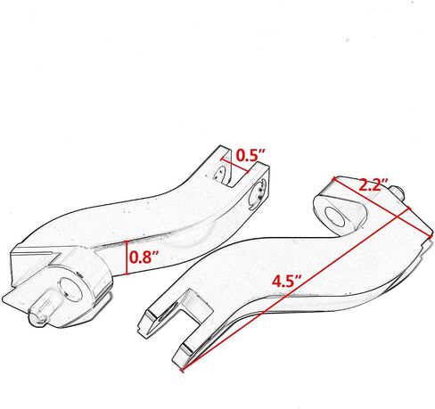 Chrome Diamond Driver Passenger Front Rear Floorboard Footboards Bracket Mount Kit For Harley Touring Electra Glide Road Glide Street Glide Road King Ultra Limited Tri Glide 1993-2023 in Kuwait