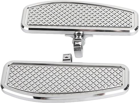 Chrome Diamond Driver Passenger Front Rear Floorboard Footboards Bracket Mount Kit For Harley Touring Electra Glide Road Glide Street Glide Road King Ultra Limited Tri Glide 1993-2023 in Kuwait
