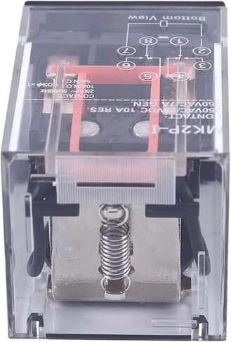 2x AC 220V/230V لفائف الجهد PCB ترحيل الطاقة 8 دبابيس DPDT 2NO 2NC MK2P-1 in Saudi Arabia