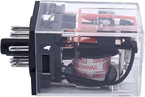 2x AC 220V/230V لفائف الجهد PCB ترحيل الطاقة 8 دبابيس DPDT 2NO 2NC MK2P-1 in Saudi Arabia