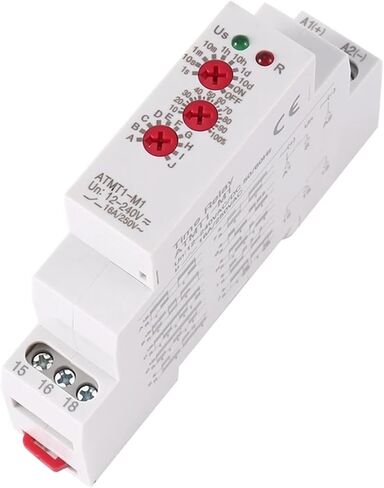HOT-12-240VAC/DC DIN نوع السكك الحديدية نوع تأخير الوقت التتابع 16A/250VAC ترحيل مؤقت متعدد الوظائف مع 10 خيارات الوظيفة ، ATMT1 in Saudi Arabia