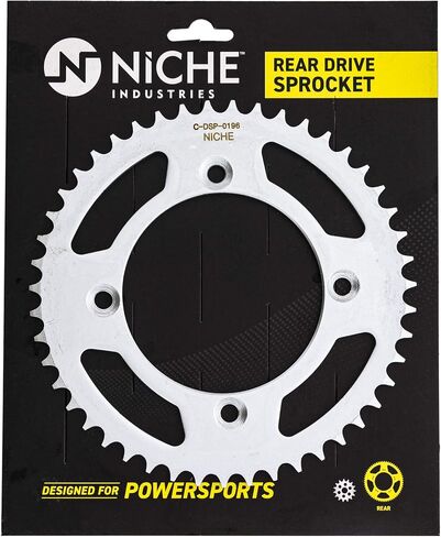 NICHE Drive Sprocket Chain Combo for Suzuki RM85 Front 14 Rear 47 Tooth 428HZ Standard 122 Links in Kuwait