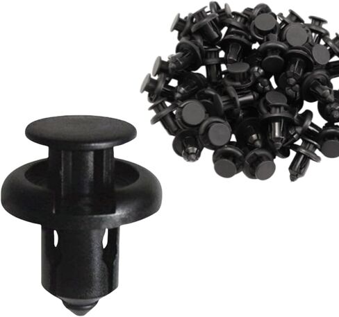 for Honda and Acura Front Fender Liner Trim Panel Bumper Automotive Push-Type Retainer Clip, 20mm Head, 10mm Hole, Black Plastic 91503-SZ3-003 25pcs in Saudi Arabia
